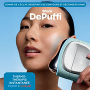 Appareil de massage par thermothérapie instantanée par contraste chaud-froid Shark DePuffi – Rose pétale