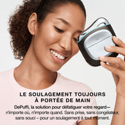 Appareil de massage par thermothérapie instantanée par contraste chaud-froid Shark DePuffi – Rose pétale