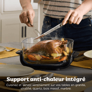 Air fryer en verre Ninja CRISPi, 4-en-1, Blanc & Sac de transport – image 10