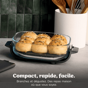 Air fryer en verre Ninja CRISPi, 4-en-1, Blanc & Sac de transport – image 11
