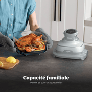 Air fryer en verre Ninja CRISPi, 4-en-1, Blanc & Sac de transport – image 12