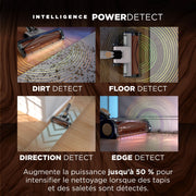 Aspirateur balai sans fil Shark PowerDetect Speed Collection Luxe Clean & Empty - Marron Noisette