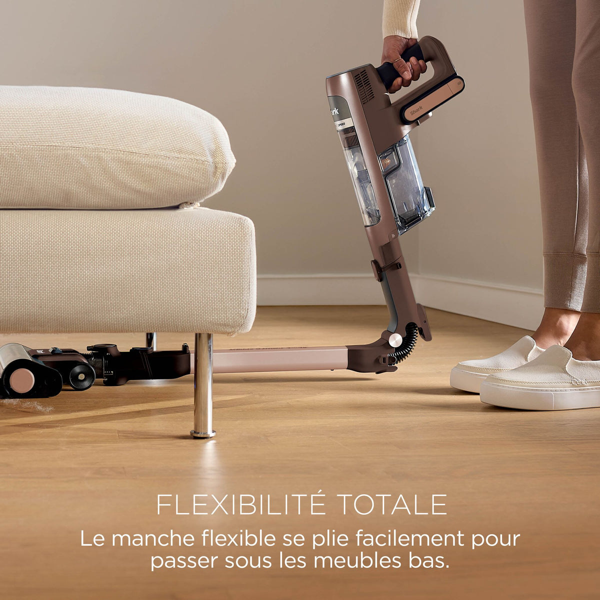 Aspirateur balai sans fil Shark PowerDetect Speed Collection Luxe Clean & Empty - Marron Noisette