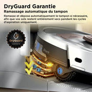 Robot aspirateur et laveur Shark ThermaCharged PowerDetect avec séchage à chaud – Blanc