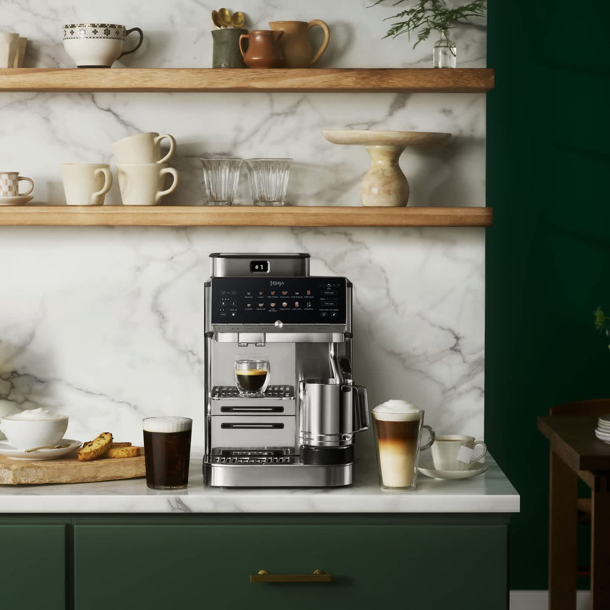 Machine A Cafe Automatique Ninja Autobarista Pro   Argent