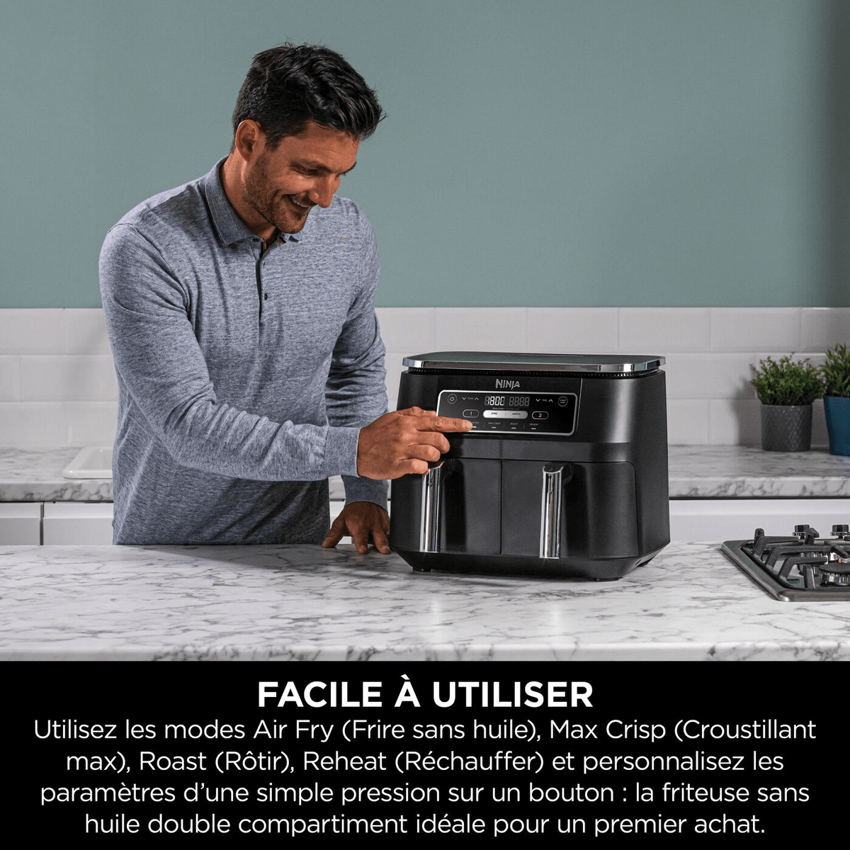 Air Fryer Ninja DualZone, 7.6L, 4-en-1 – image 10