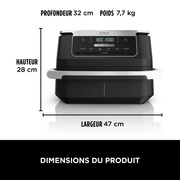 Air Fryer Ninja Foodi Flex, 6.6L, 6-en-1, Noir – image 11