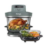 Air Fryer en verre Crispi Pro, 7-en-1 – Bleu Gris