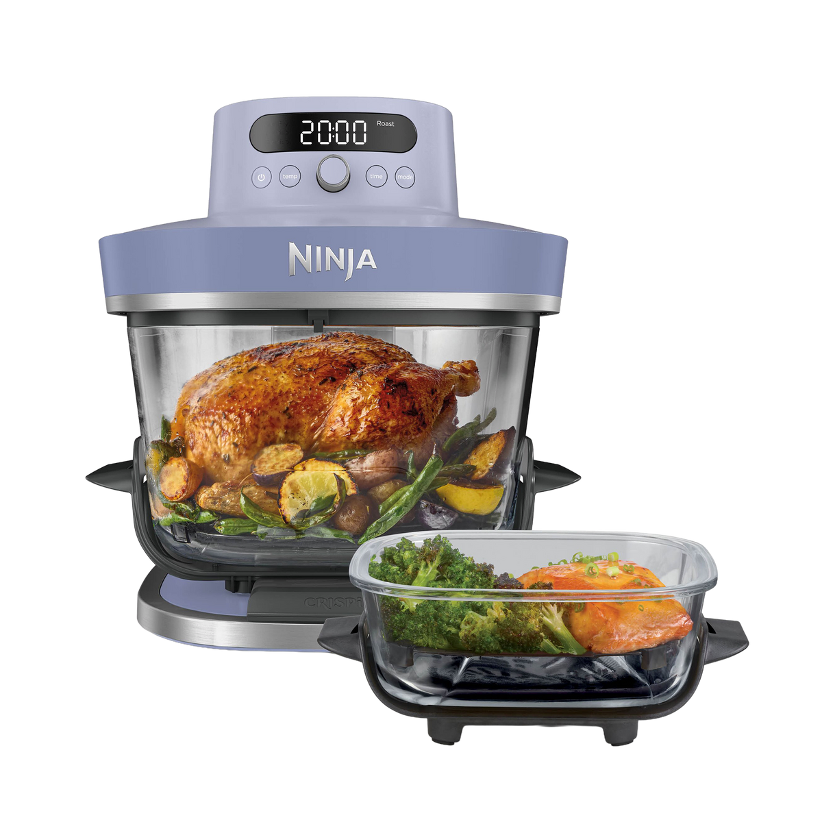 Air Fryer en verre Crispi Pro, 7-en-1 – Violet
