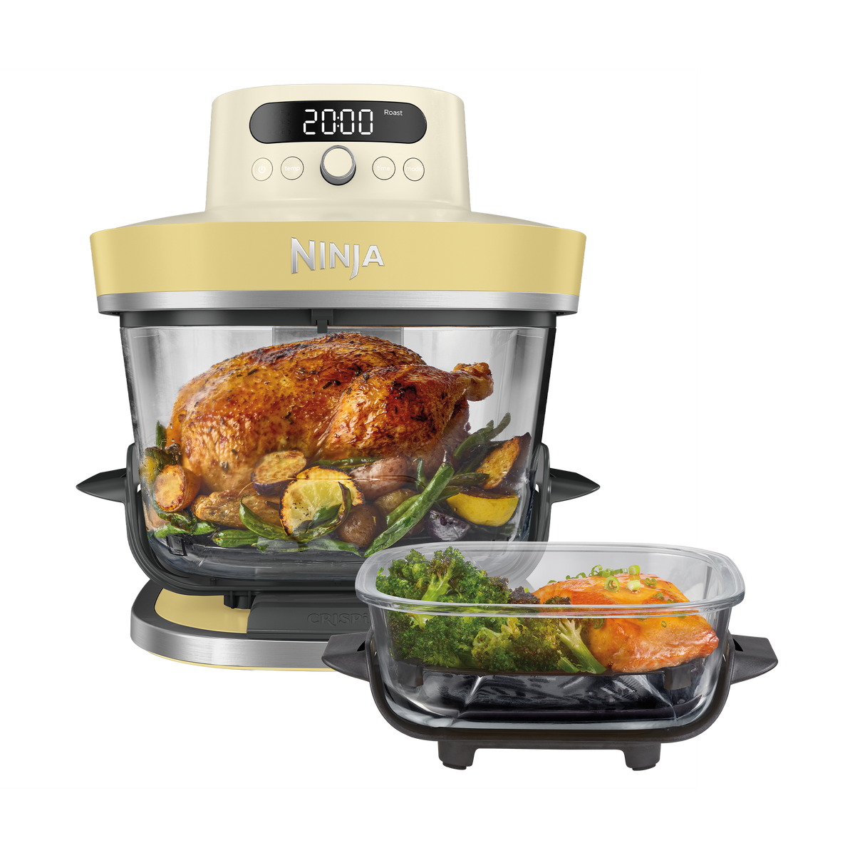 Air Fryer en verre Crispi Pro, 7-en-1 – Jaune