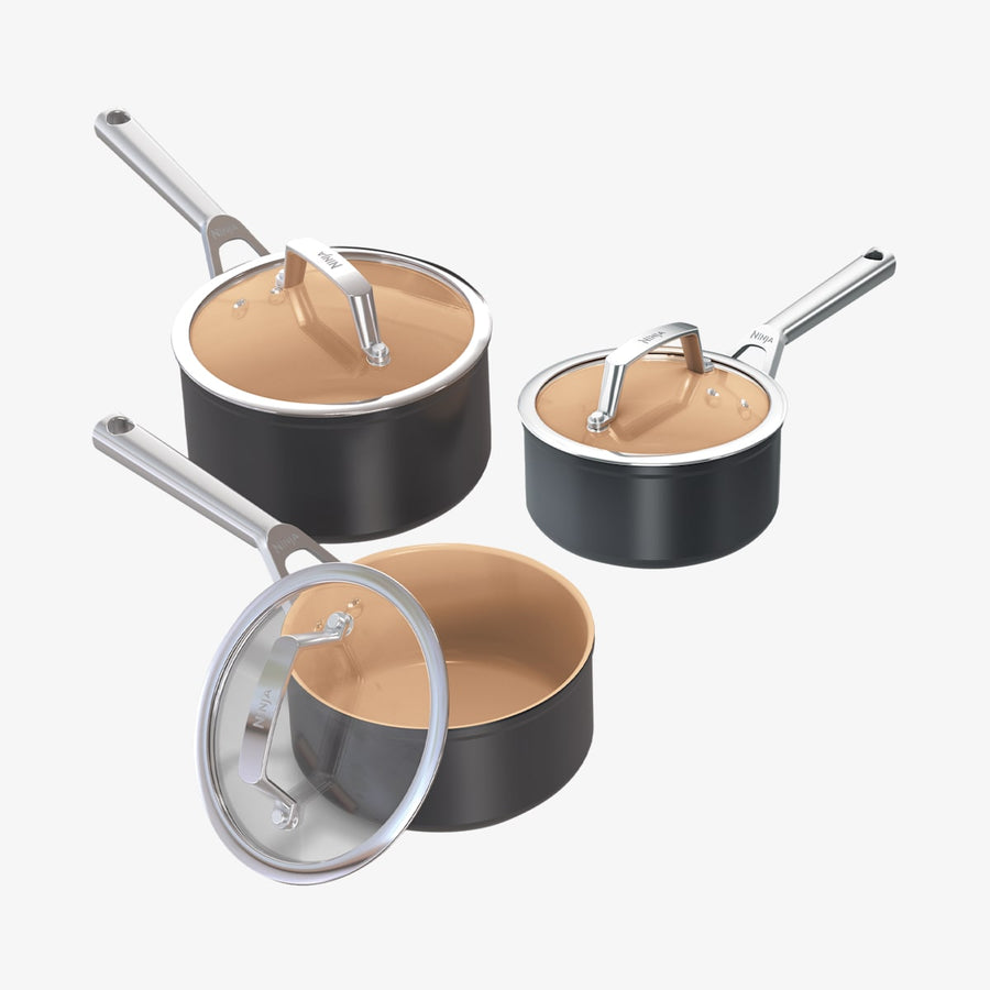 Batterie De 3%C2%A0casseroles En Ceramique Ninja Extended Life Cw93003eui