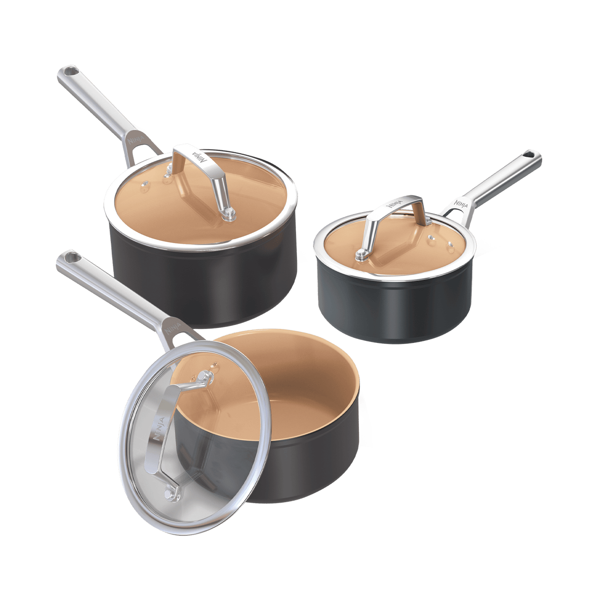 Batterie De 3%C2%A0casseroles En Ceramique Ninja Extended Life Cw93003eui