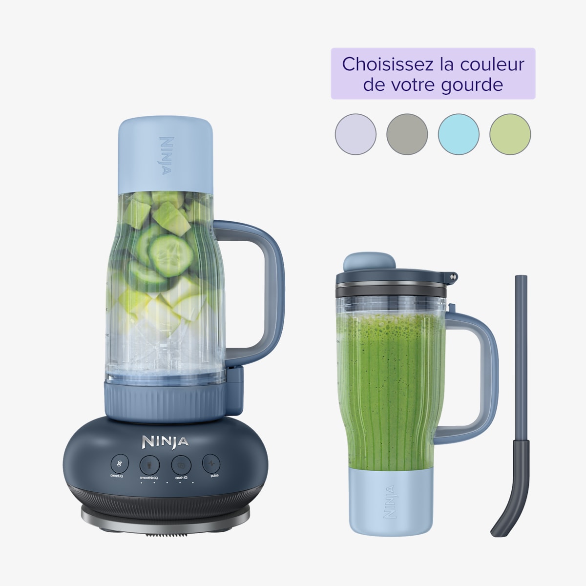Blender Gourde Cyberspace Et Gourde Blendboss De 710 Ml Avec Poignee Paille Amovible Couleur Au Choix