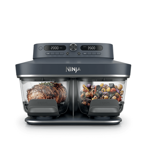 Air fryer en verre Ninja CRISPi DualZone, 8-en-1 – Bleu foncé