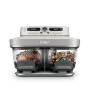Air fryer en verre Ninja CRISPi DualZone, 8-en-1 – Ivoire