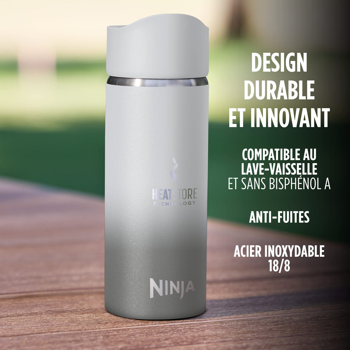 Tasse de voyage Ninja Sip Perfect 400 ml – Blanc