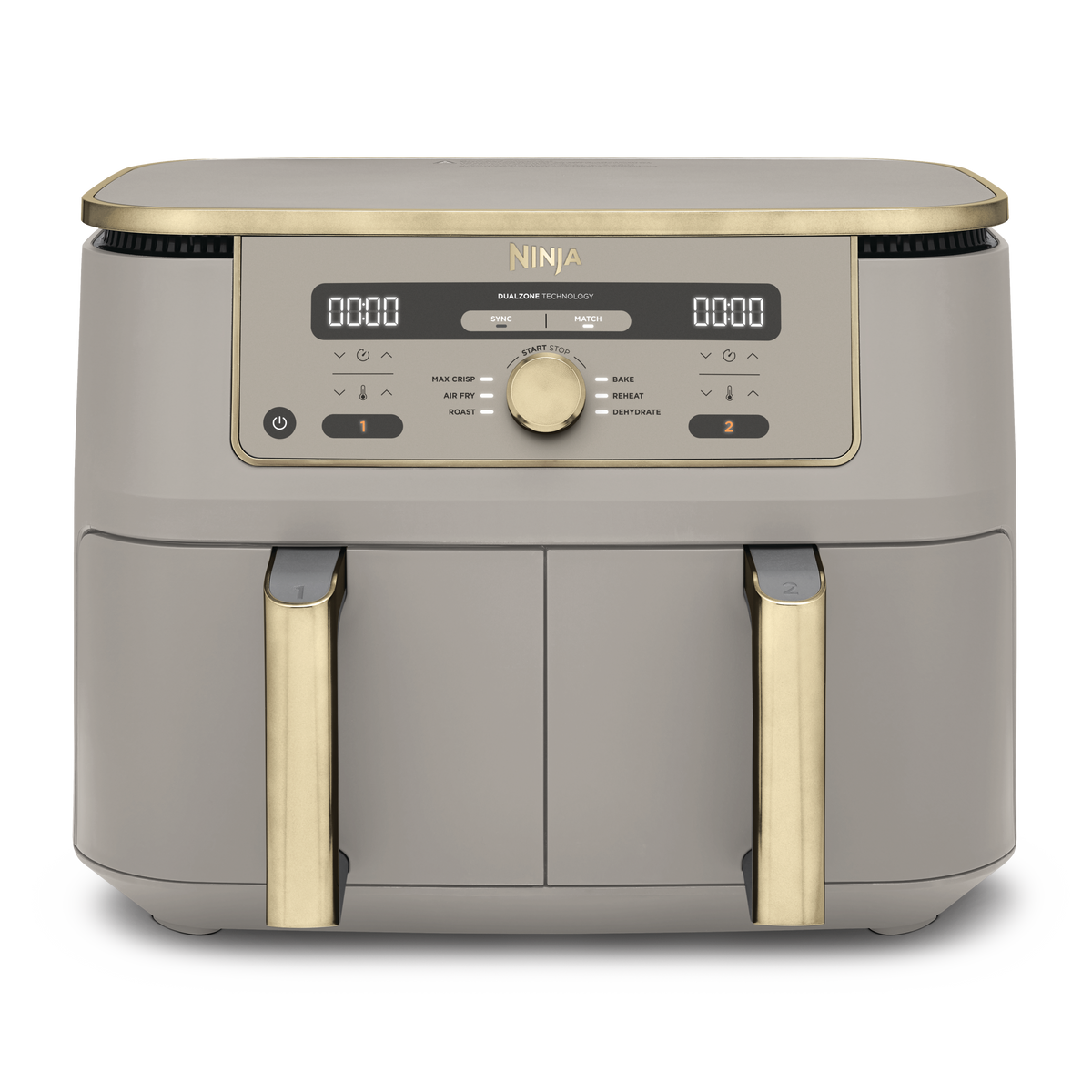 Air Fryer Ninja DualZone, 9.5L, 6-en-1 – Beige/Or