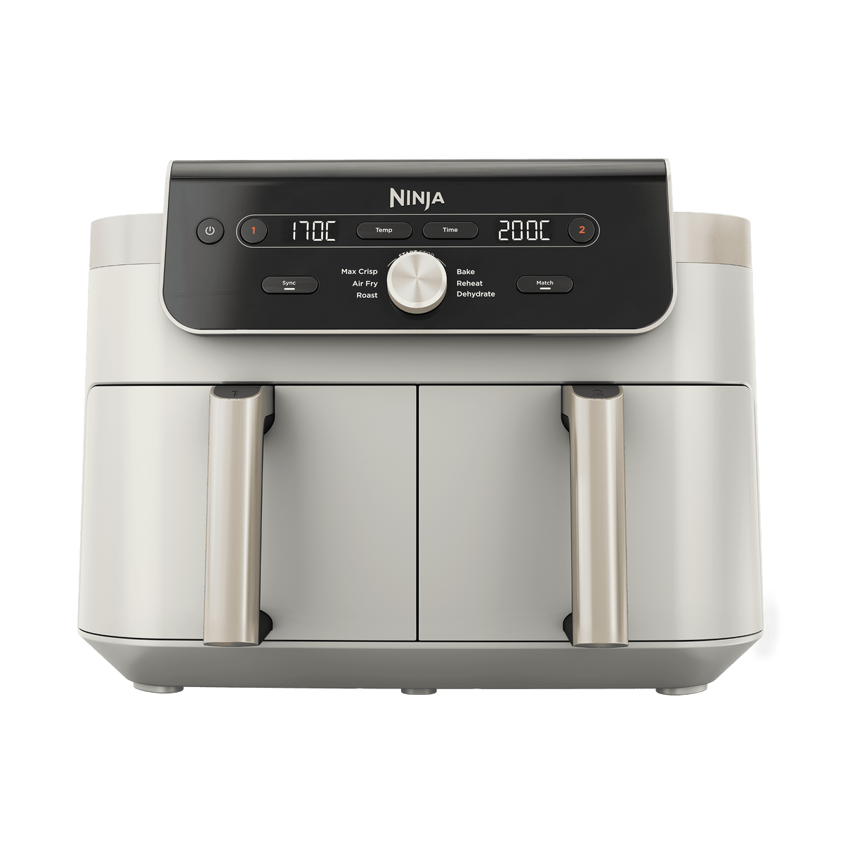 Air Fryer Ninja DualZone MAX, 9.5L, 6-en-1 – Ivoire
