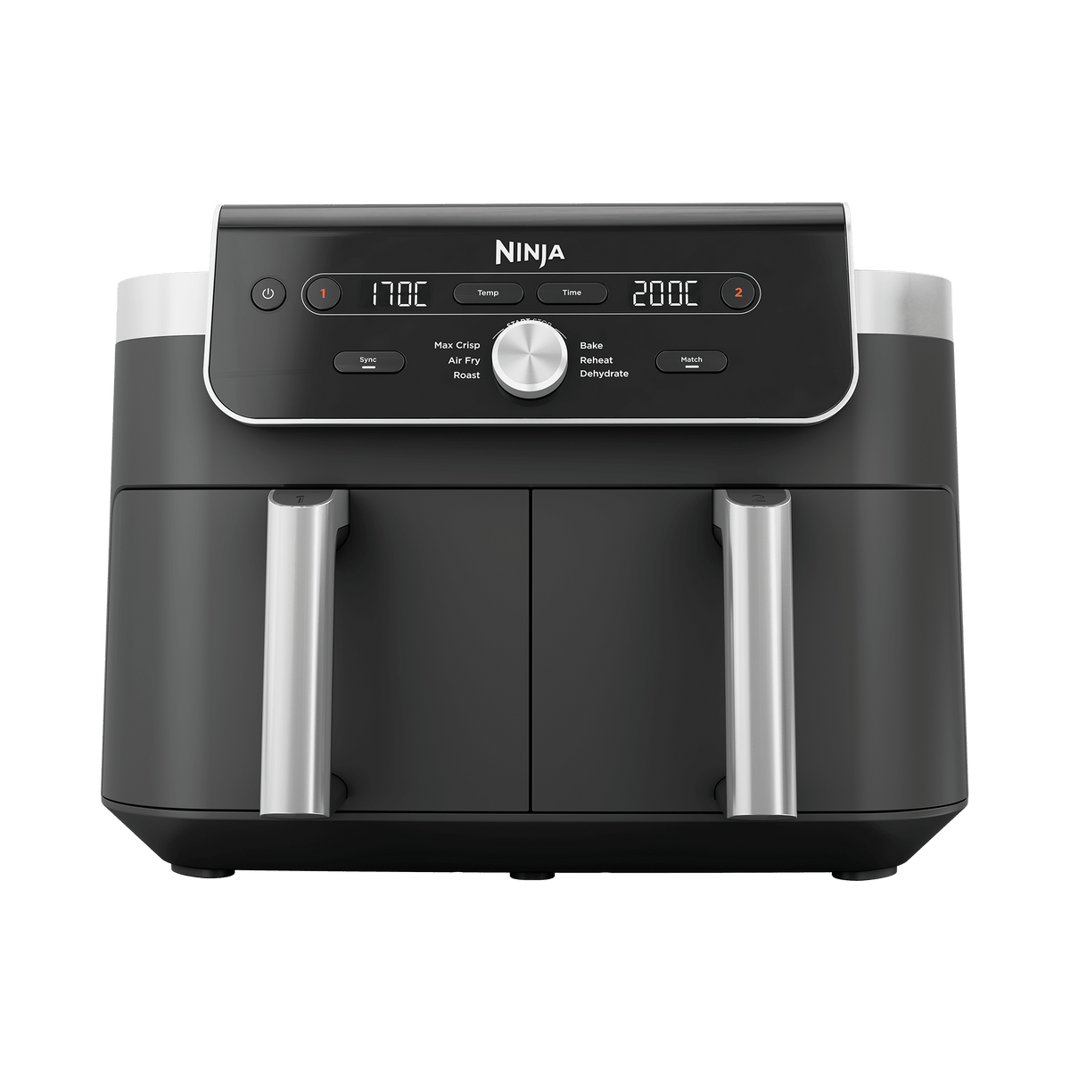 Air Fryer Ninja DualZone MAX, 9.5L, 6-en-1 – Gris