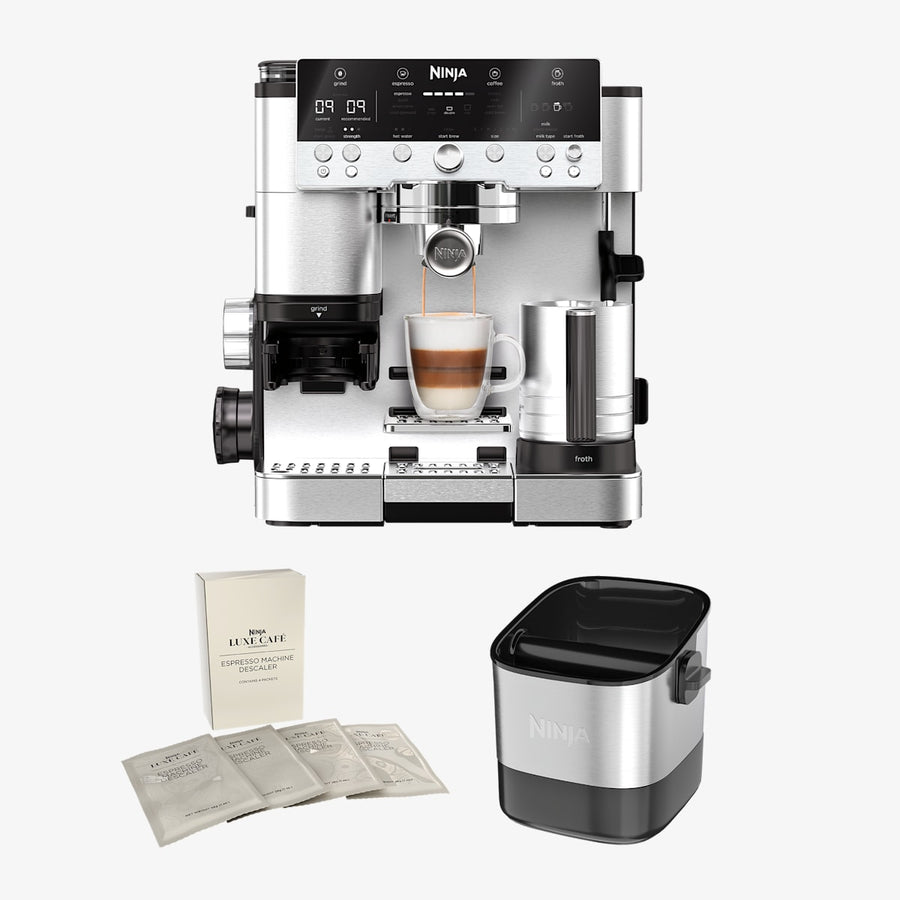Pack Machine Espresso Ninja Luxe Cafe Premier Avec Solution Detartrante Et Boite A Marc