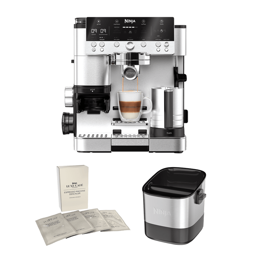 Pack Machine Espresso Ninja Luxe Cafe Premier Avec Solution Detartrante Et Boite A Marc