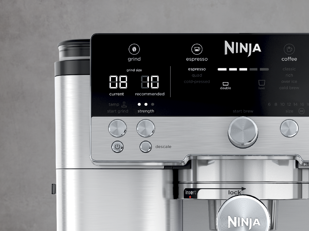 Machine à café semi-automatique Ninja Luxe Café Premier Plus - Argent