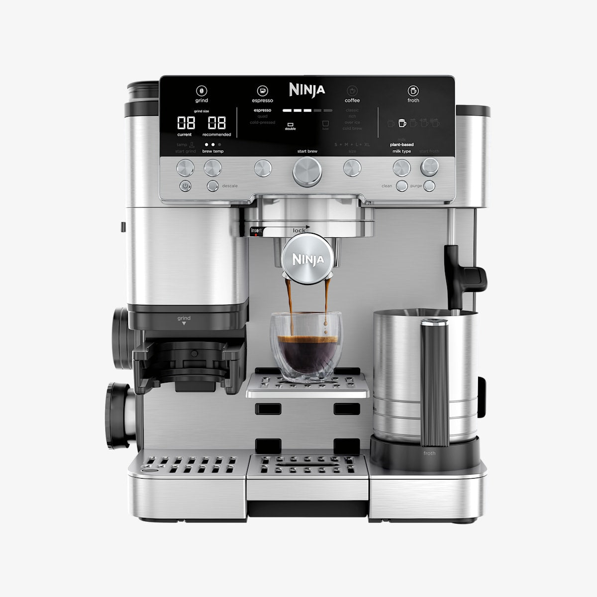 Machine à café semi-automatique Ninja Luxe Café Premier Plus - Argent