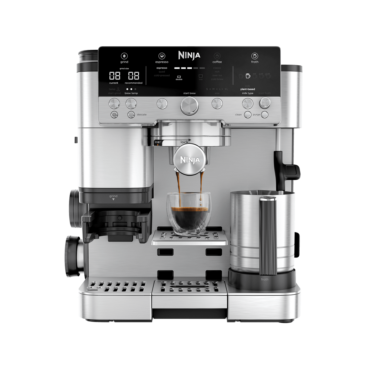 Machine à café semi-automatique Ninja Luxe Café Premier Plus - Argent