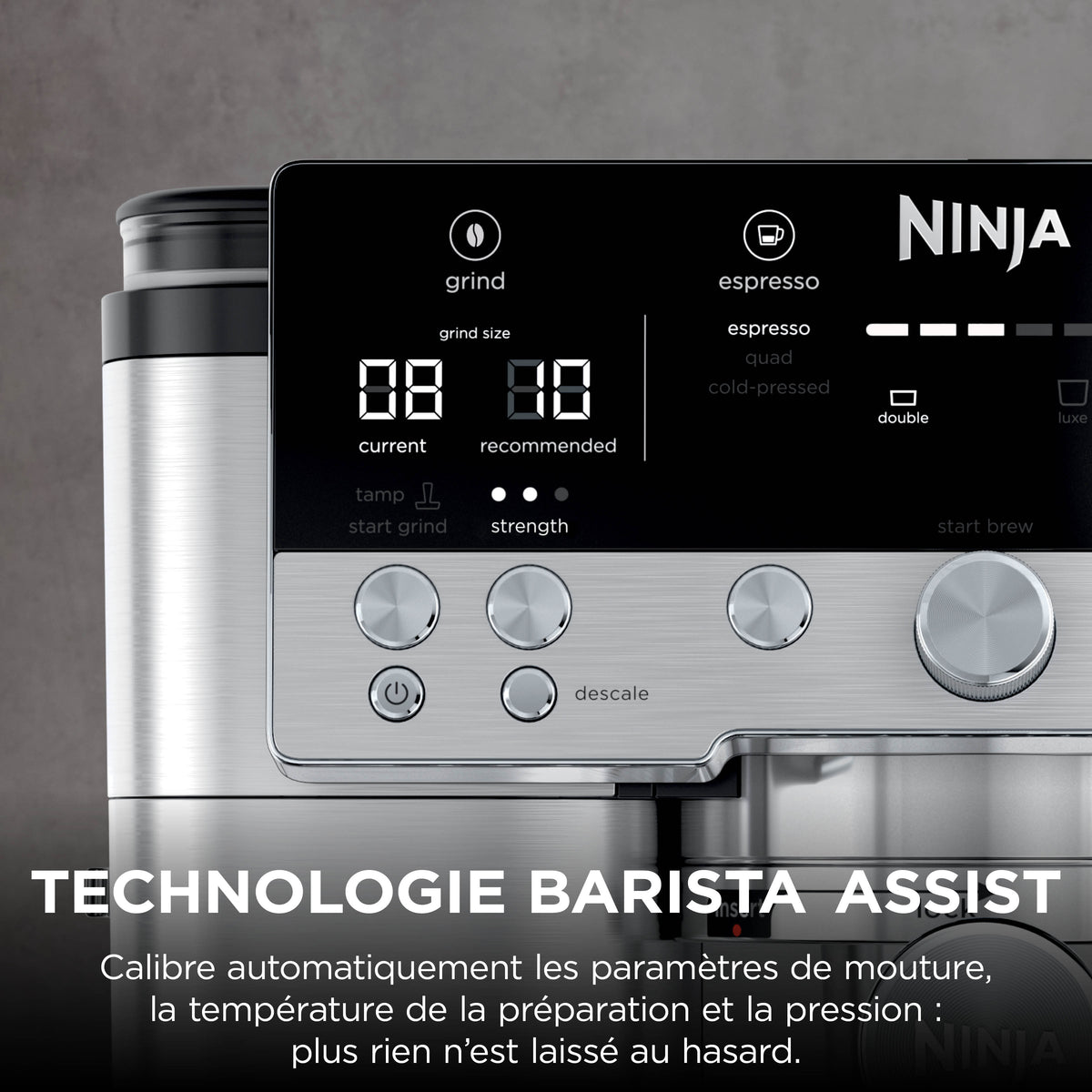Machine à café semi-automatique Ninja Luxe Café Premier Plus - Argent
