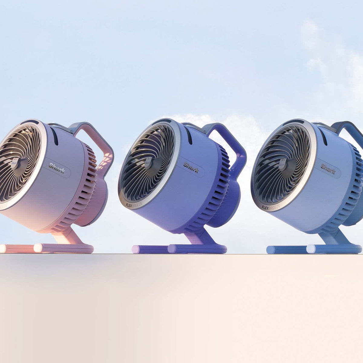 Ventilateur portable avec brume Shark FlexBreeze HydroGo – Vert