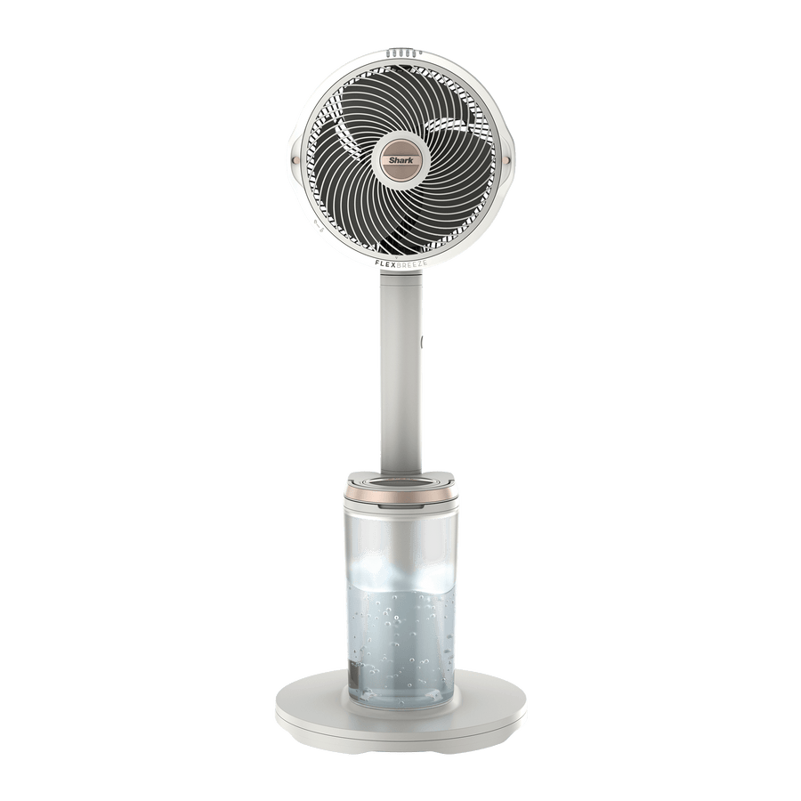 Ventilateur d'intérieur et extérieur Shark FlexBreeze ProMist avec brume – Blanc FA300WHEU