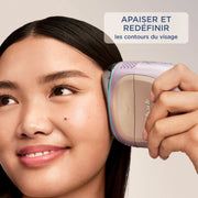 Appareil de soin du visage hydrofacial à domicile Shark FacialPro Glow + DePuffi - Bleu Spa