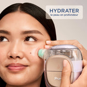 Appareil de soin du visage hydrofacial à domicile Shark FacialPro Glow + DePuffi - Noir profond