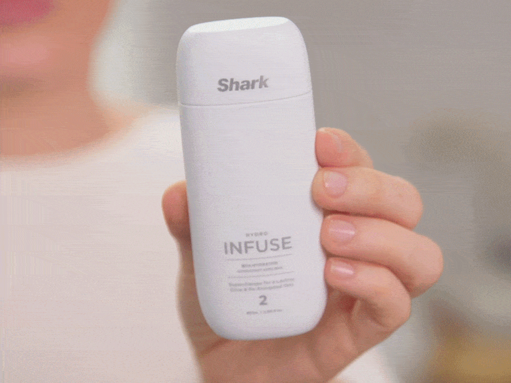 Appareil de soin du visage hydrofacial à domicile Shark FacialPro Glow + DePuffi - Noir profond
