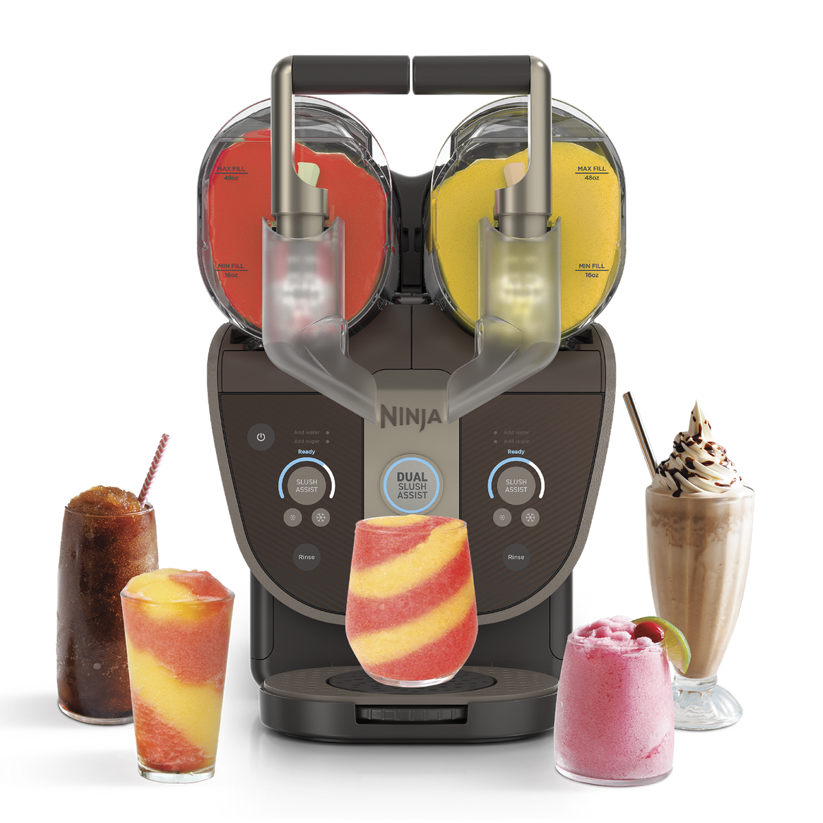 Machine A Granites Et Boissons Glacees Ninja Slushi Twist   Bleu