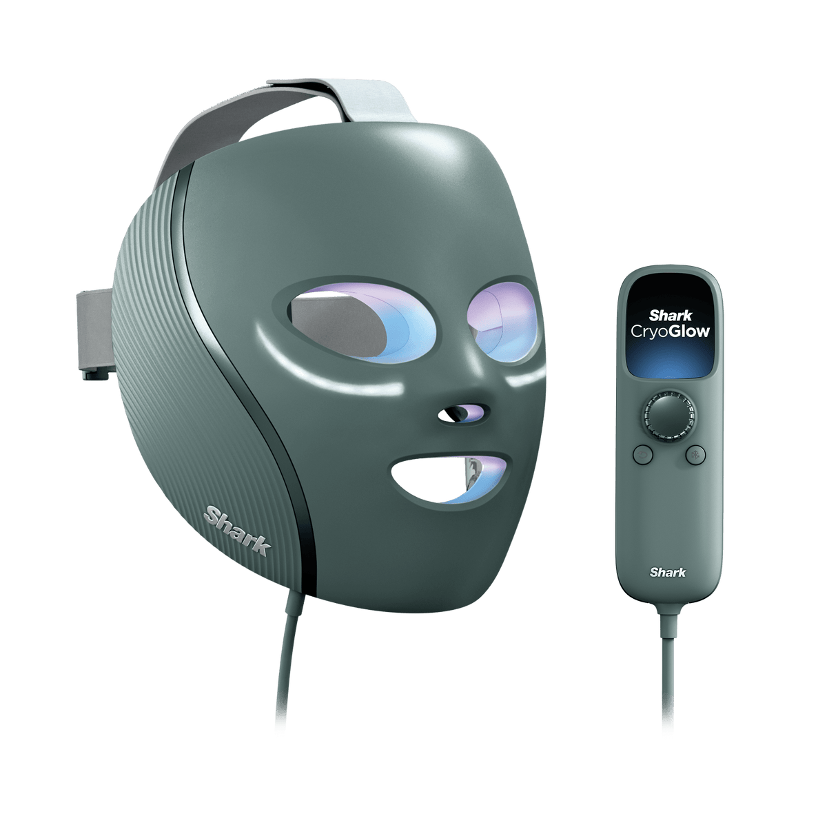Masque LED Shark CryoGlow avec rafraîchissement du contour des yeux - Bleu Givré
