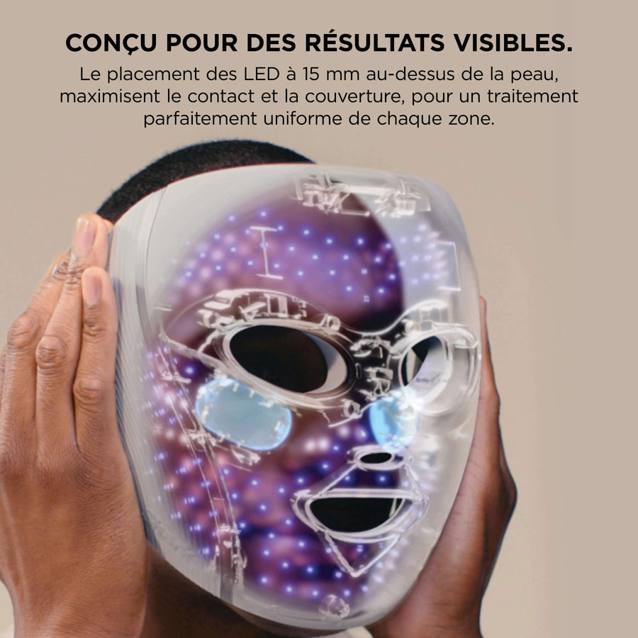 Pack Masque LED Shark CryoGlow Lilas + Gourde isotherme Ninja Thirsti 700 ml (couleur au choix)