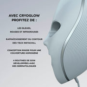Masque LED Shark CryoGlow avec rafraîchissement du contour des yeux - Lilas doux