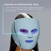 Masque LED Shark CryoGlow avec rafraîchissement du contour des yeux - Bleu Givré