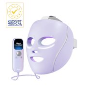 Masque LED Shark CryoGlow avec rafraîchissement du contour des yeux - Lilas doux