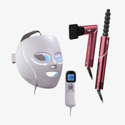 Pack Masque LED CryoGlow Lilas et Styler & Sèche-Cheveux FlexStyle Cerise Noire