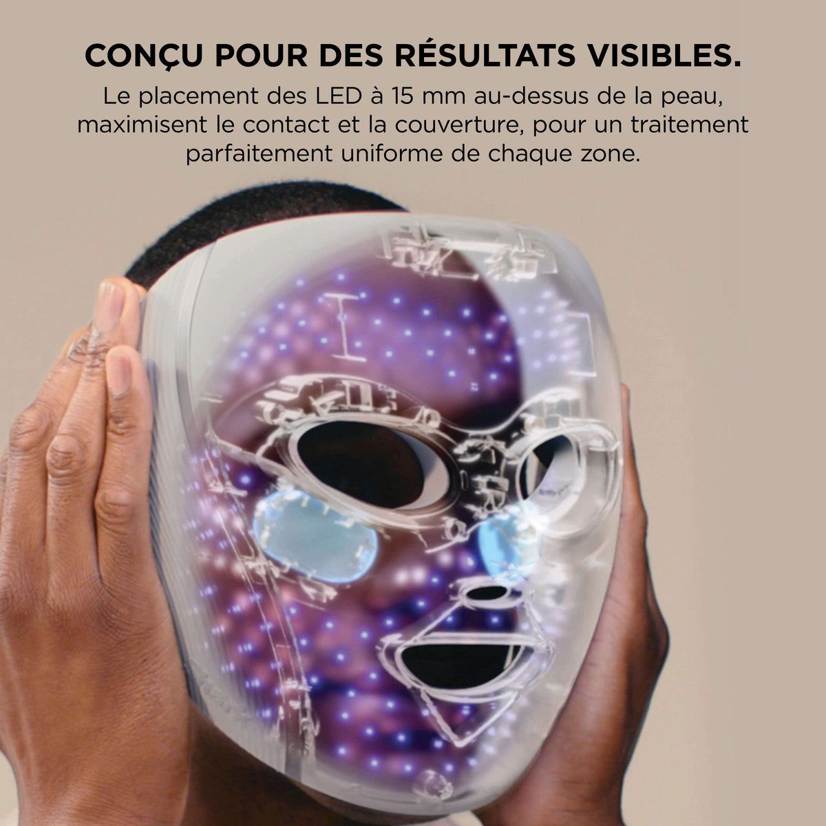 Pack Masque LED CryoGlow Lilas et Styler & Sèche-Cheveux FlexStyle Cerise Noire