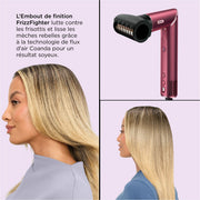 Pack Masque LED CryoGlow Lilas et Styler & Sèche-Cheveux FlexStyle Cerise Noire
