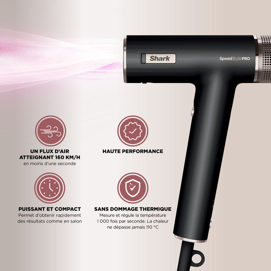 Sèche-cheveux Shark SpeedStyle Pro 5-en-1 avec séchage ultra-rapide