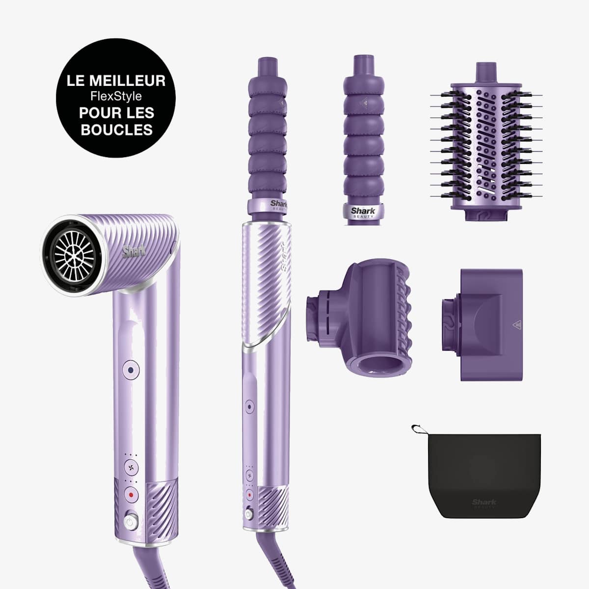 Multi-Styler et sèche-cheveux Shark FlexStyle IonCurl 4-en-1 - Lilas