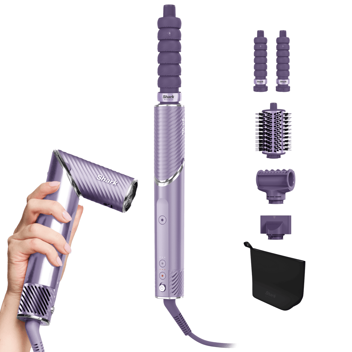 Multi-Styler et sèche-cheveux Shark FlexStyle IonCurl 4-en-1 - Lilas