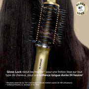 Brosse soufflante Shark Glossi 2-en-1 séchage et lissage – Éclat d'or