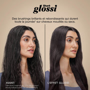 Brosse soufflante Shark Glossi 2-en-1 séchage et lissage – Éclat d'or