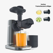 Extracteur De Jus A Froid Rape Trancheuse 3 En 1 Ninja Neverclog