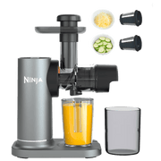 Extracteur De Jus A Froid Rape Trancheuse 3 En 1 Ninja Neverclog
